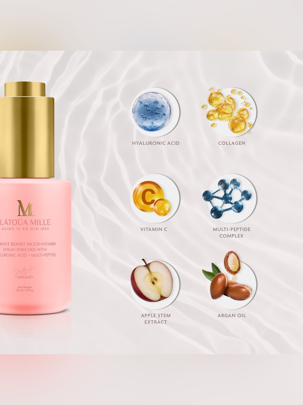 Serum- Radiant Boost Multi-Vitamin Serum - Latoua Mille- NIB- MSRP $550